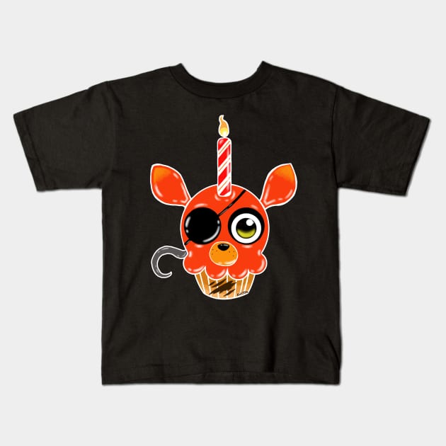 Foxy Cupcake Kids T-Shirt by Bat13SJx